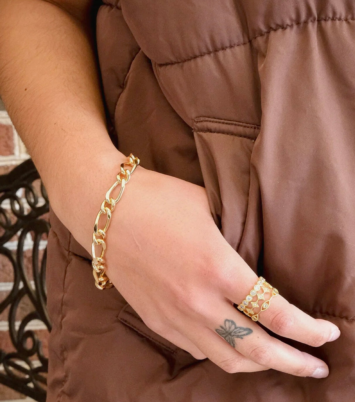 CZ 14k Gold Stacking Ring Set of 3