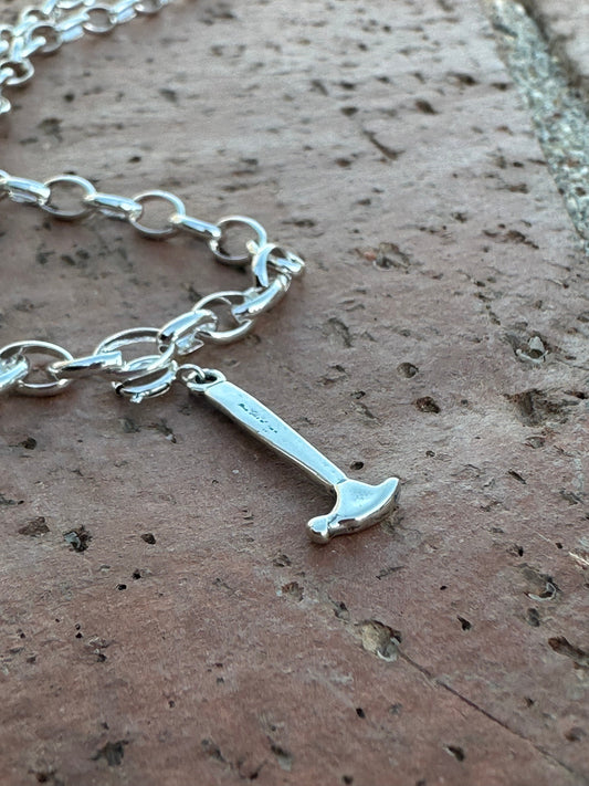 Handcrafted Sterling Silver Hammer Charm
