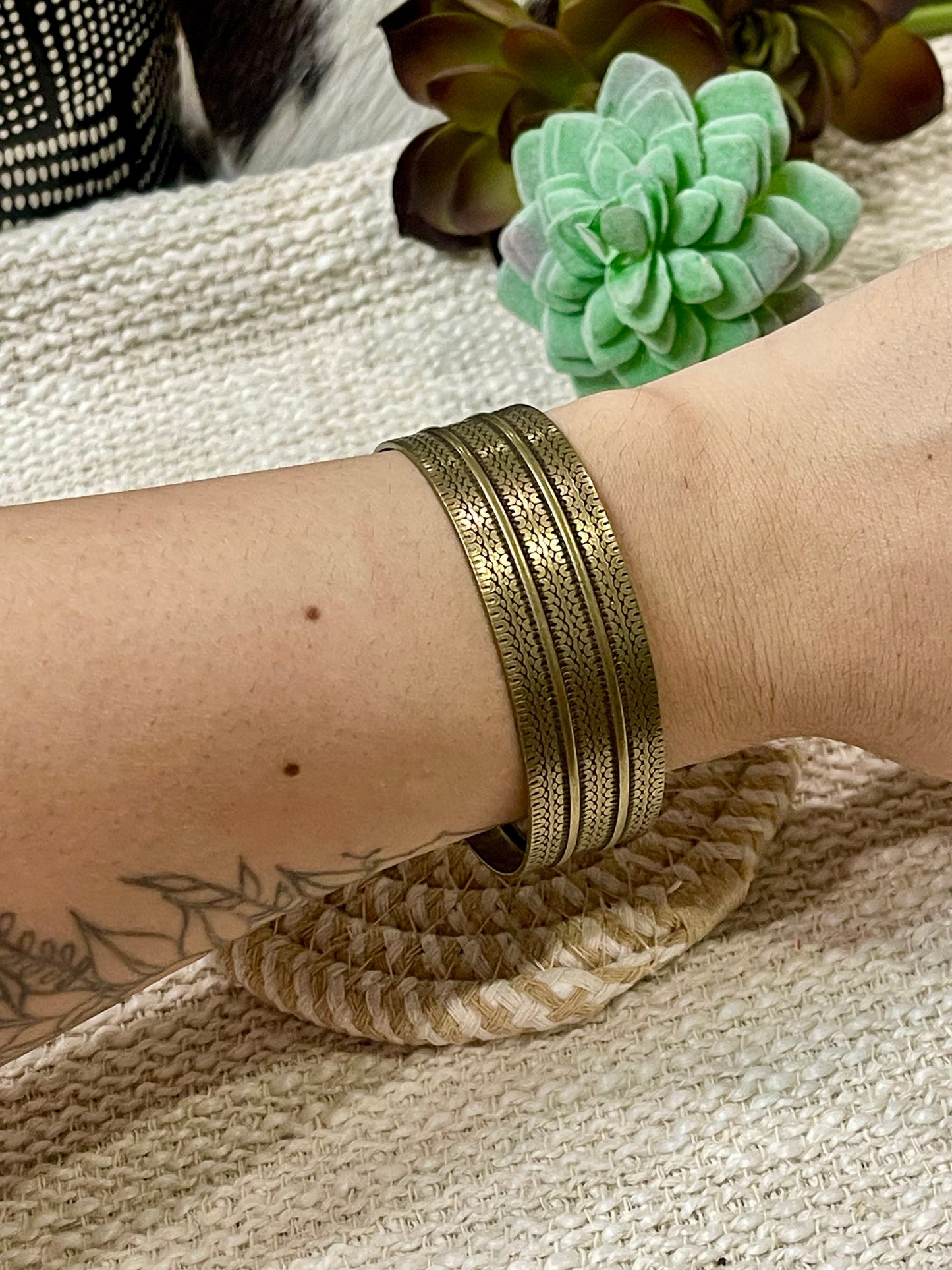 Vintage Handmade Copper Cuff