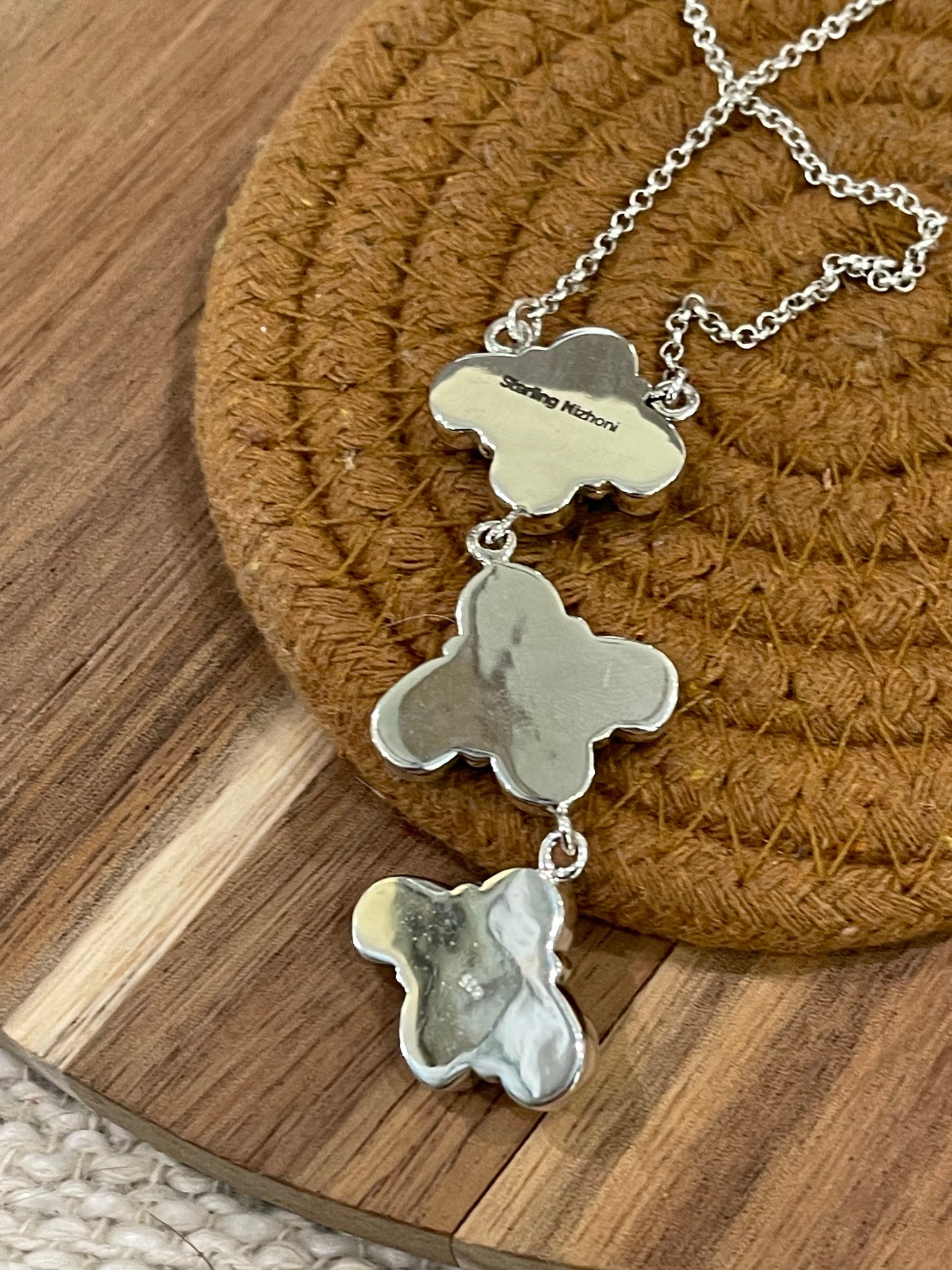 Handcrafted Sterling Silver & Palomino Drop Necklace