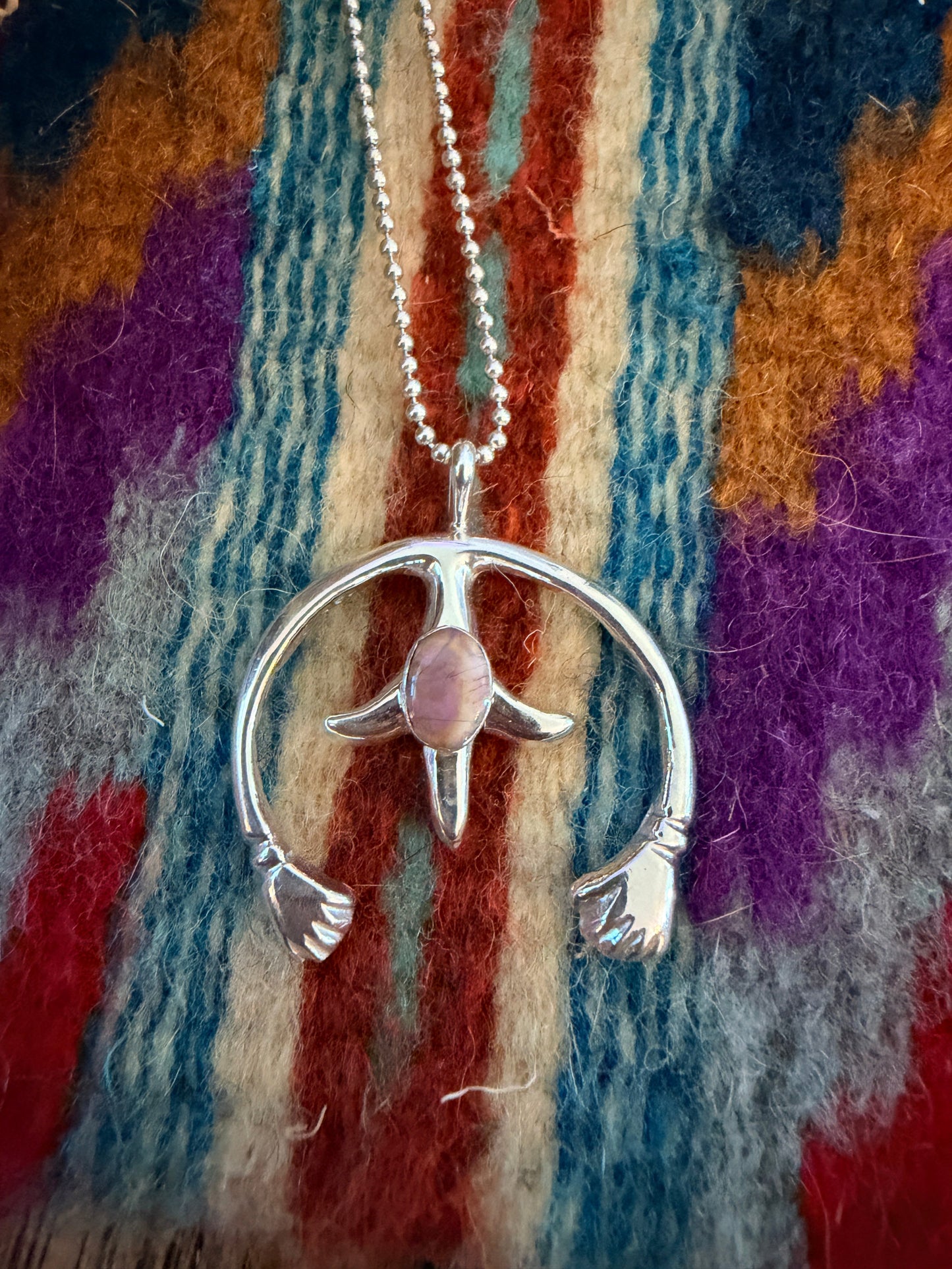 Handcrafted Sterling Silver & Opal Naja Pendant by Joseph Martinez
