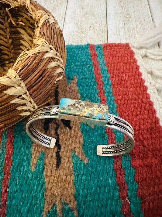 Handcrafted Spice & Sterling Silver Cuff Bracelet