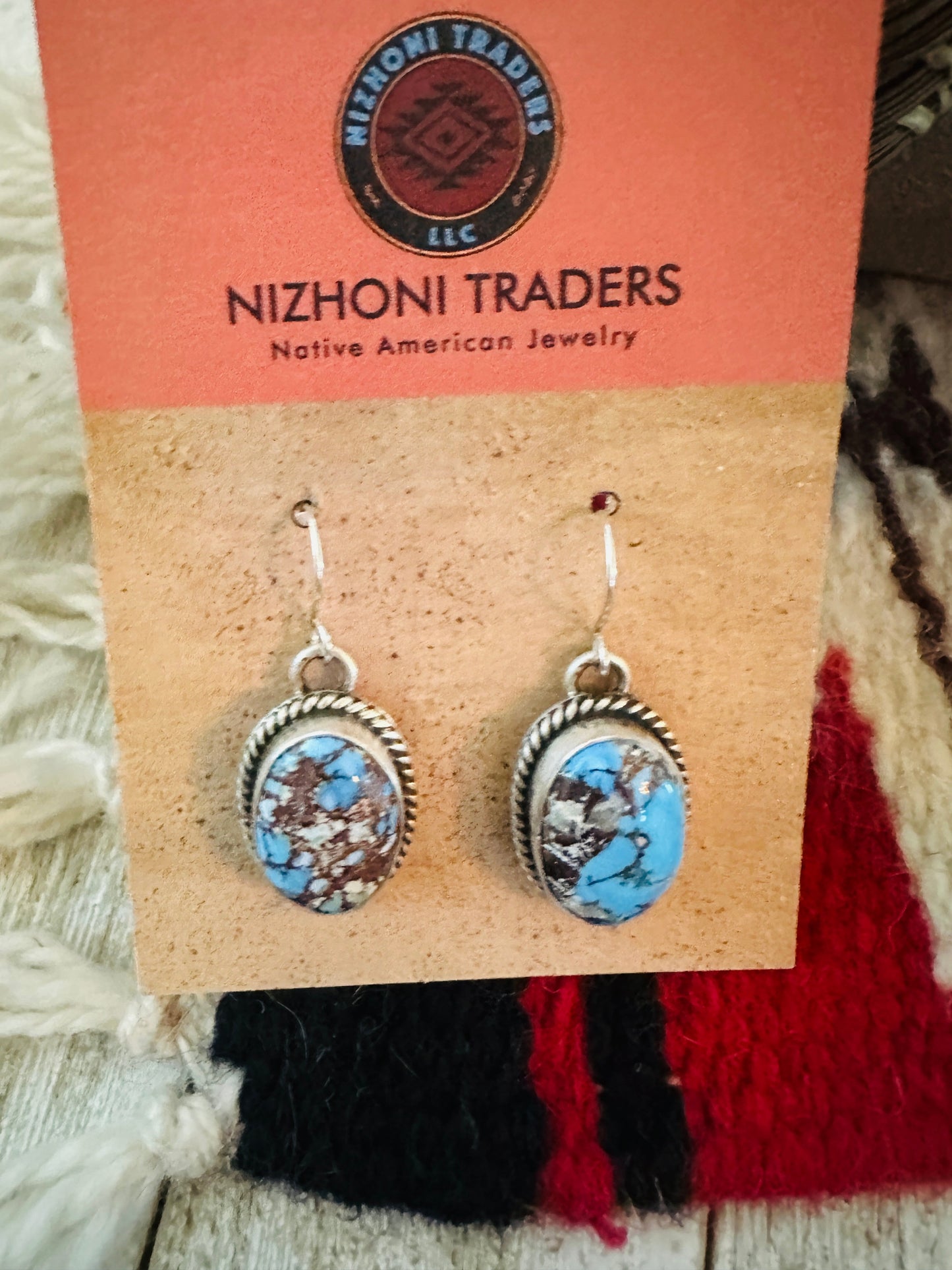 Handcrafted Golden Hills Turquoise & Sterling Silver Squash Blossom Necklace Set by Patrick Yazzie