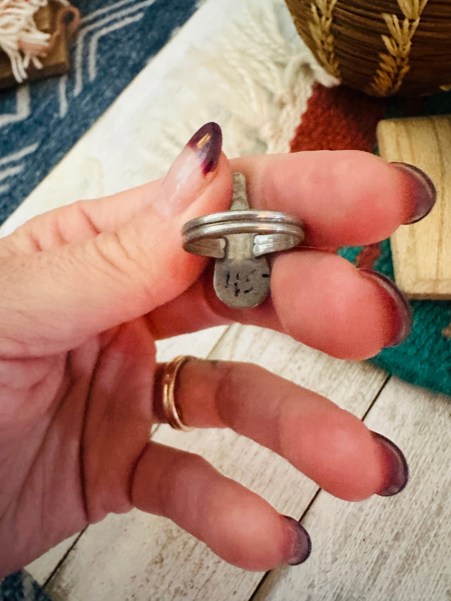 Handcrafted Sterling Silver, Opal & Onyx Inlay Ring