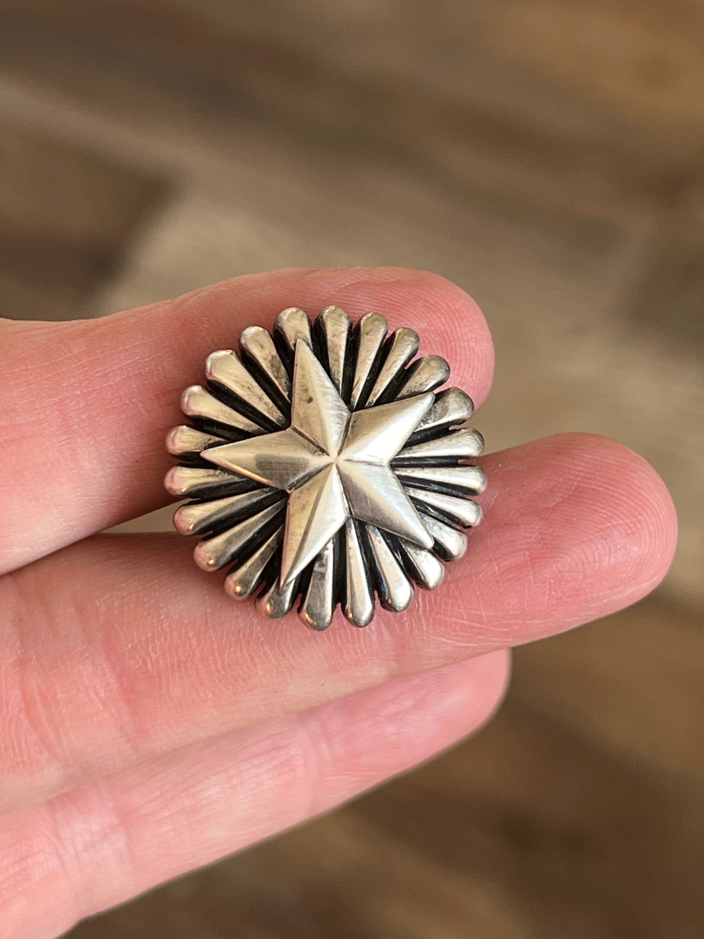 Handcrafted Sterling Silver Ingot Star Ring by Derrick Gordon