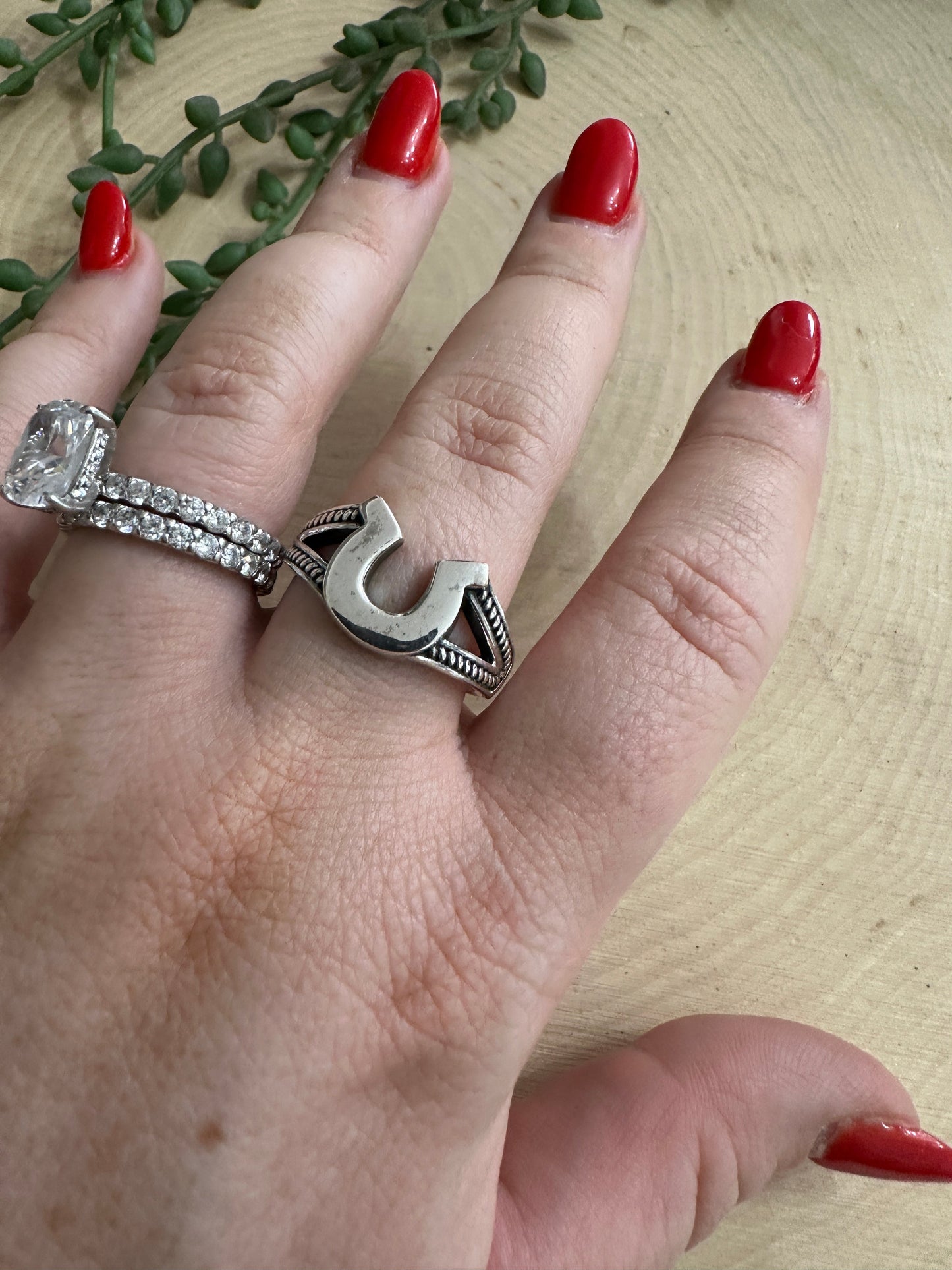 Beautiful Handmade Horseshoe Sterling Silver Ring