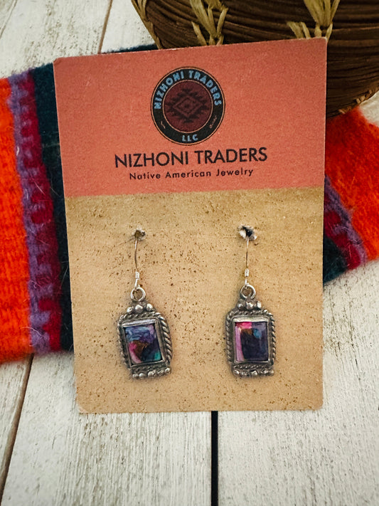 Handcrafted Pink Dream Mojave & Sterling Silver Dangle Earrings