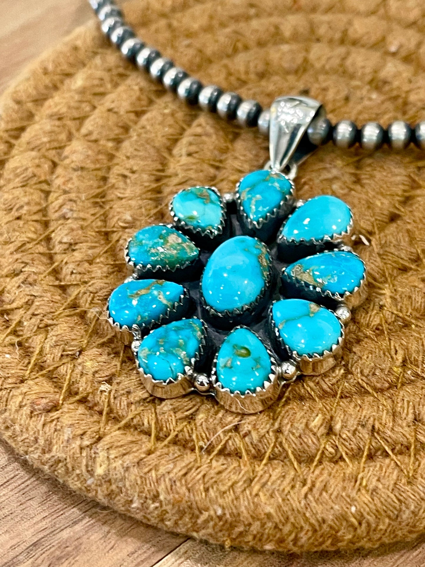 Handcrafted Sterling Silver & South Hill Sonoran Cluster Pendant