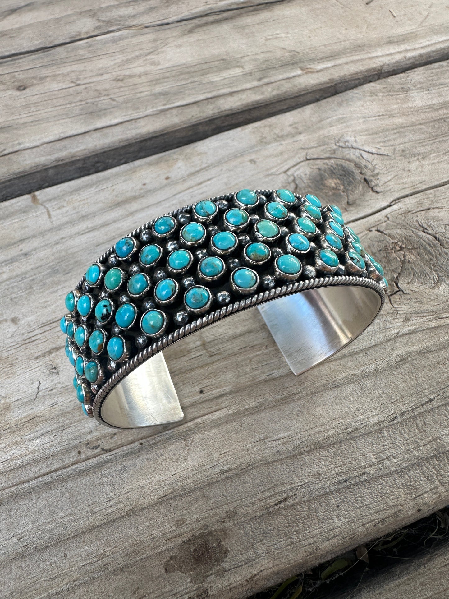 Handmade Sterling Silver & Turquoise Cuff Bracelet