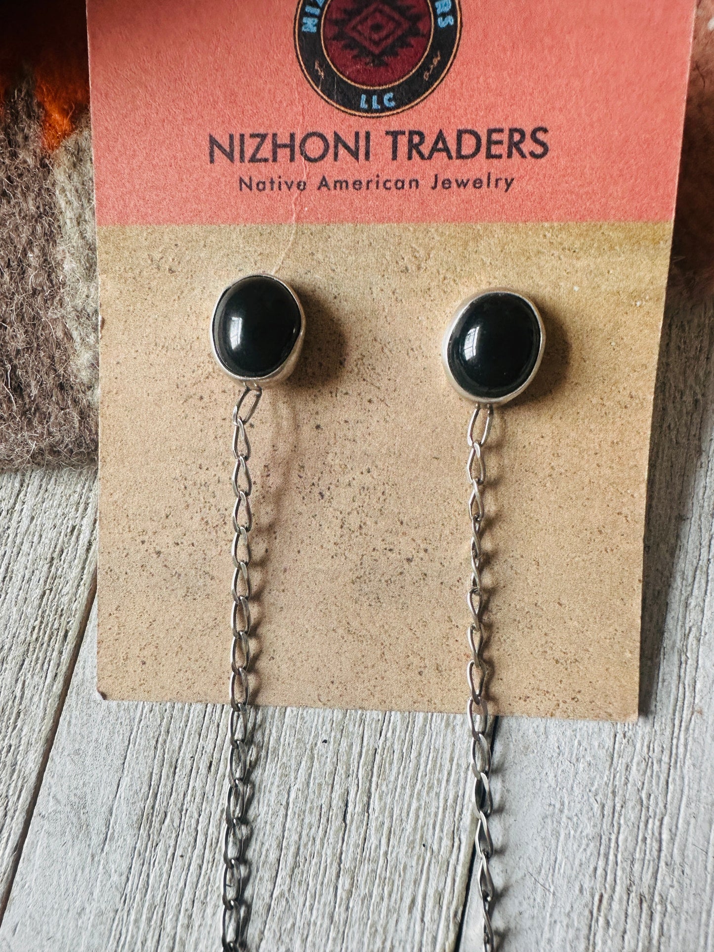 Handcrafted Sterling Silver & Black Onyx Dangle Earrings