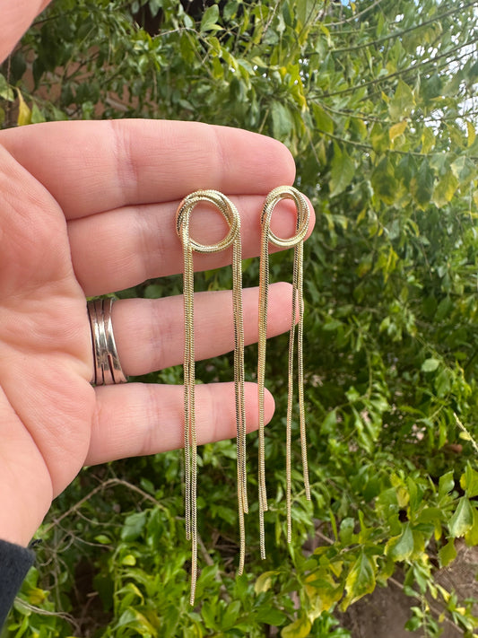“The Golden Collection” Golden Goddess Handmade 14k Gold Plated Earrings