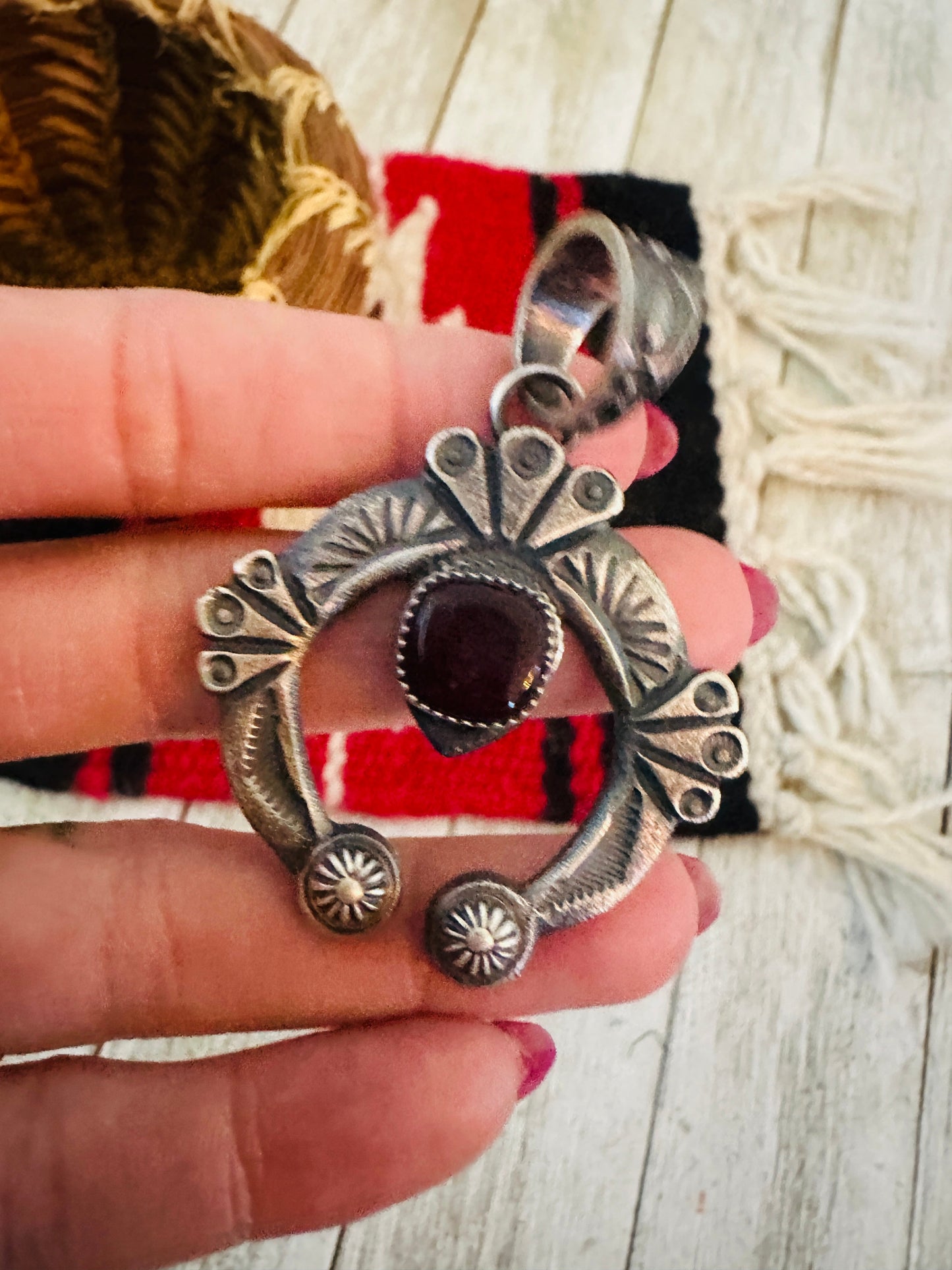 Handcrafted Sterling Silver & Purple Spiny Naja Pendant by Kevin Billah