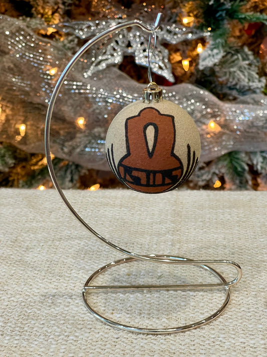 Handcrafted Ceramic Sand Painted Ornament