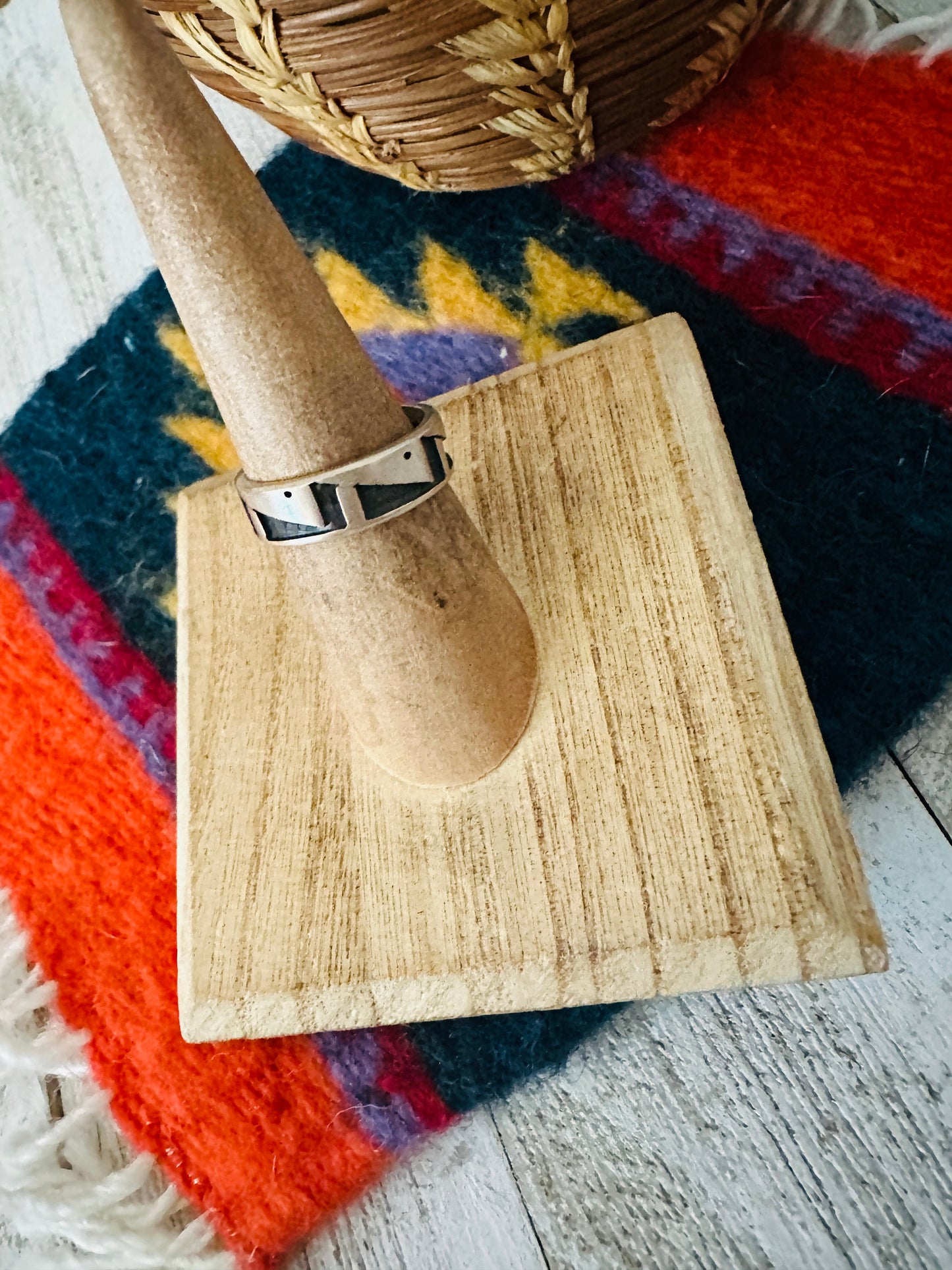 Handcrafted Overlaid Sterling Silver Cigar Band Ring