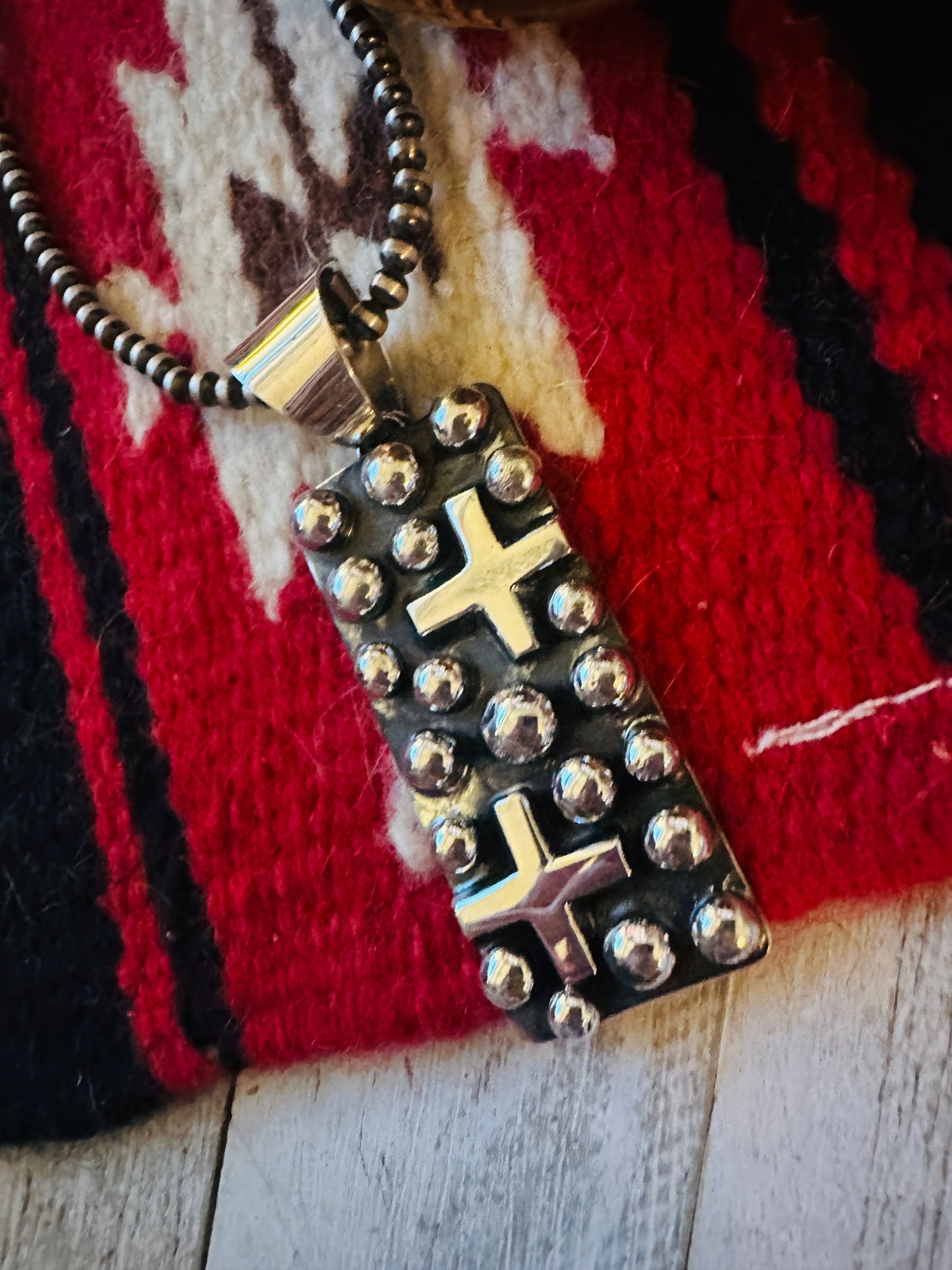 Handcrafted Sterling Silver Cross Pendant by Chimney Butte
