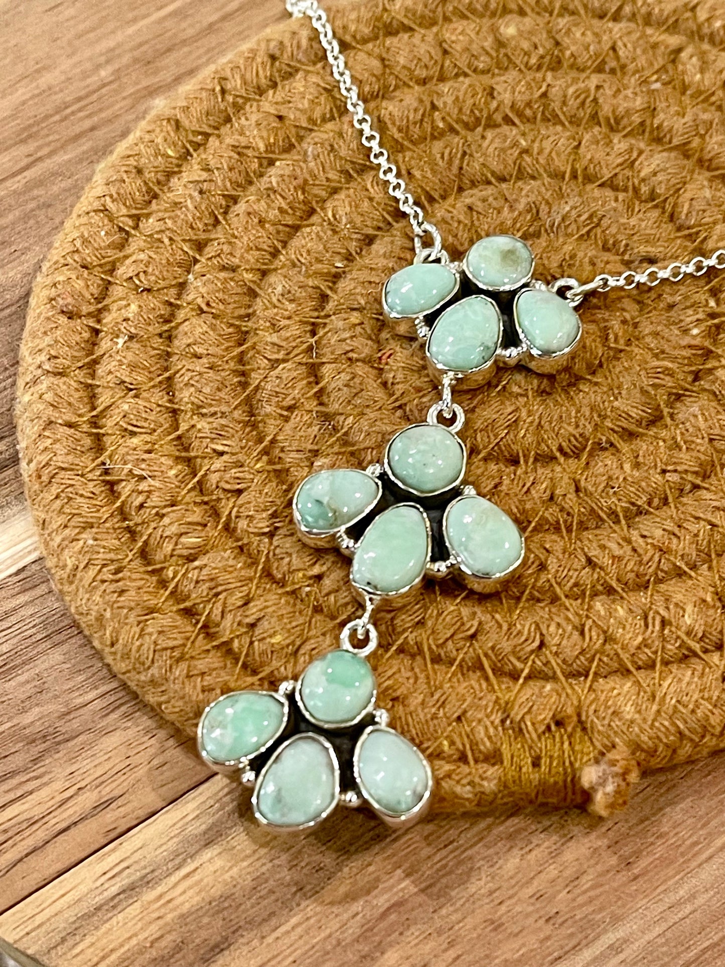Handcrafted Sterling Silver & Palomino Drop Necklace