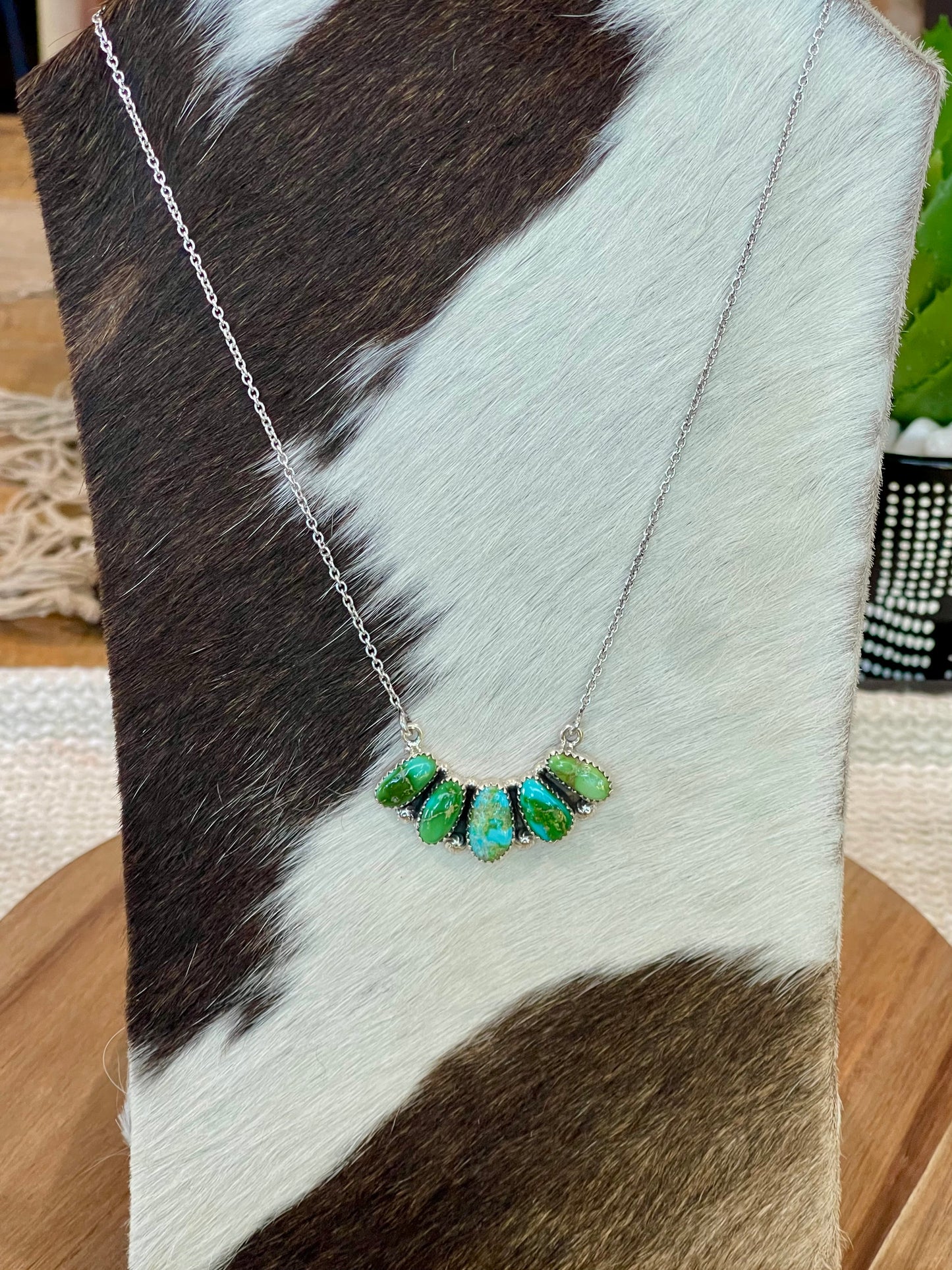 Handcrafted Sterling Silver & Sonoran Mountain Cluster Necklace