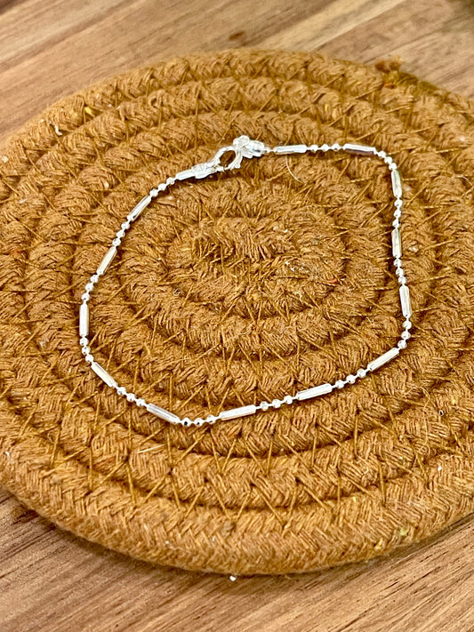 Handmade In Mexico Sterling Silver Chain Bracelet