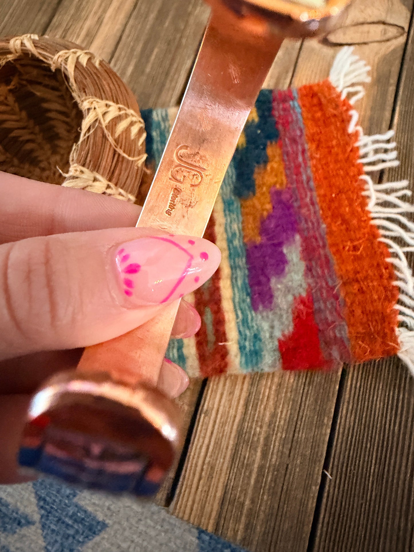 Handcrafted Copper & Sterling Silver Cuff Bracelet