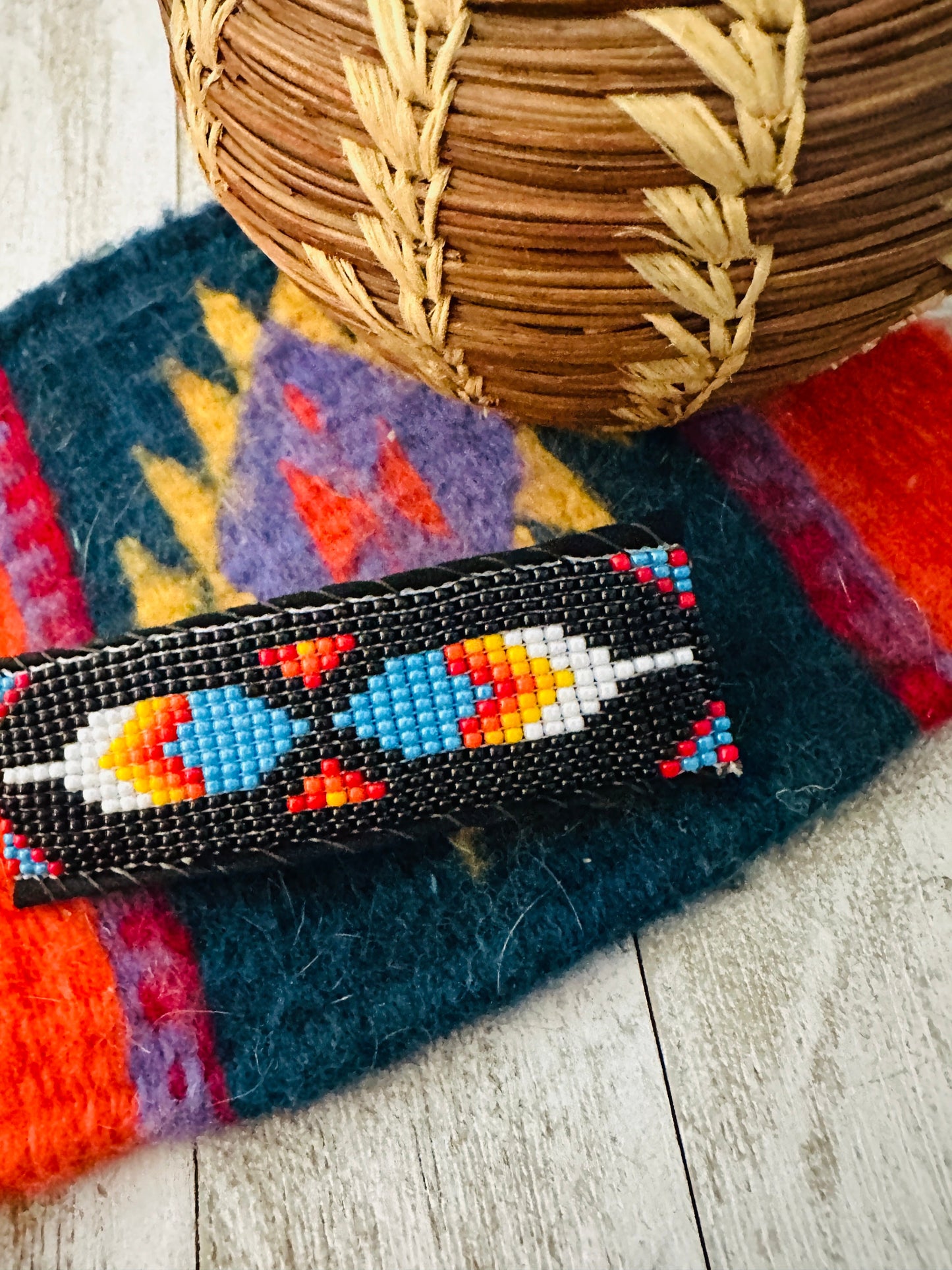 Handcrafted Handmade Beaded Barrette
