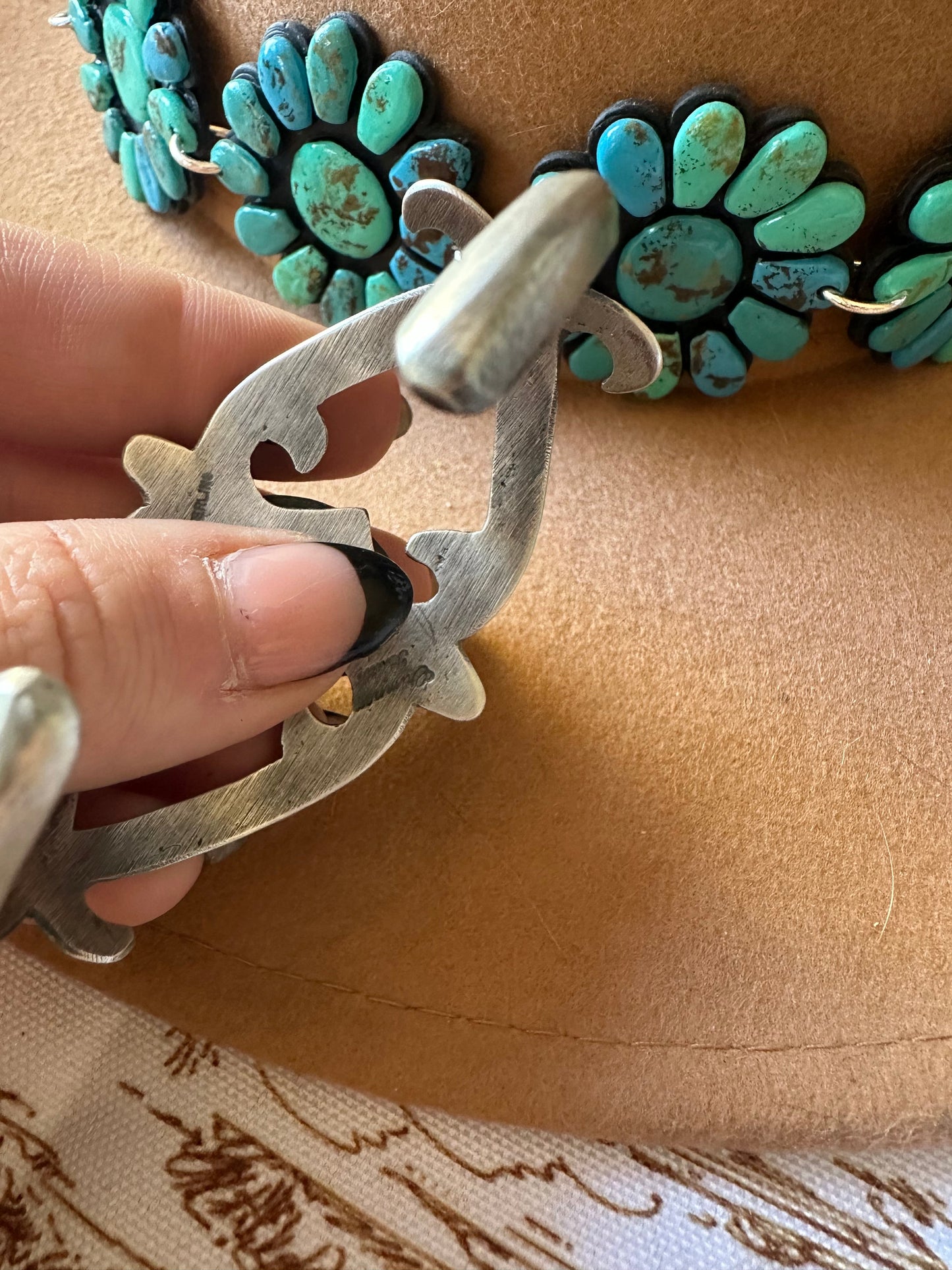 Handcrafted Single Stone Orange Spiny & Sterling Silver Cuff Bracelet by Chimney Butte