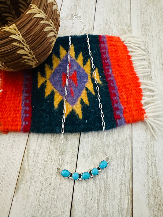 Handcrafted Turquoise & Sterling Silver Necklace