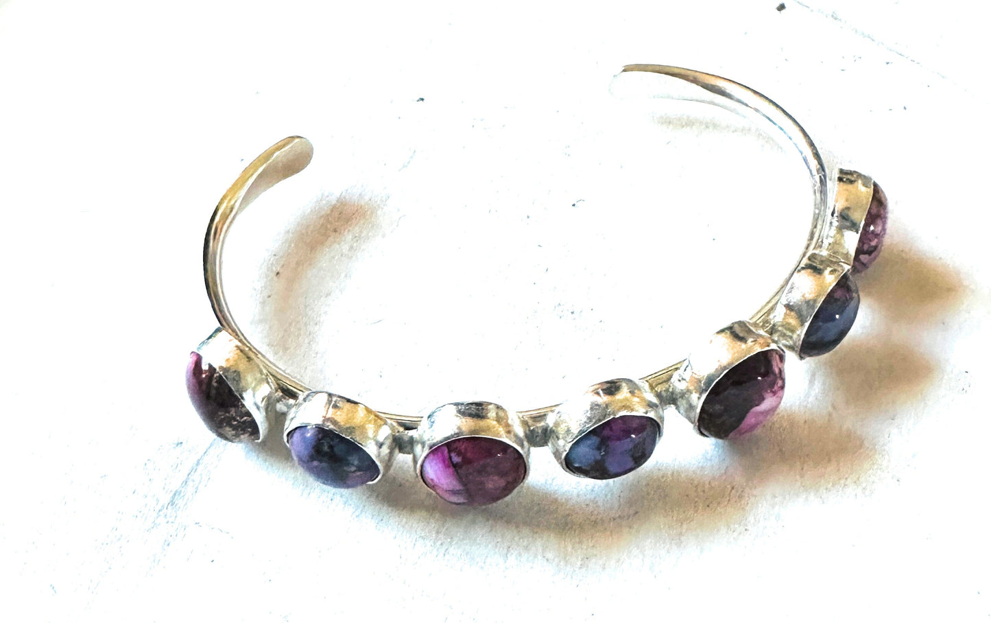 Handcrafted Sterling Silver & Pink Dream Mojave Cuff Bracelet