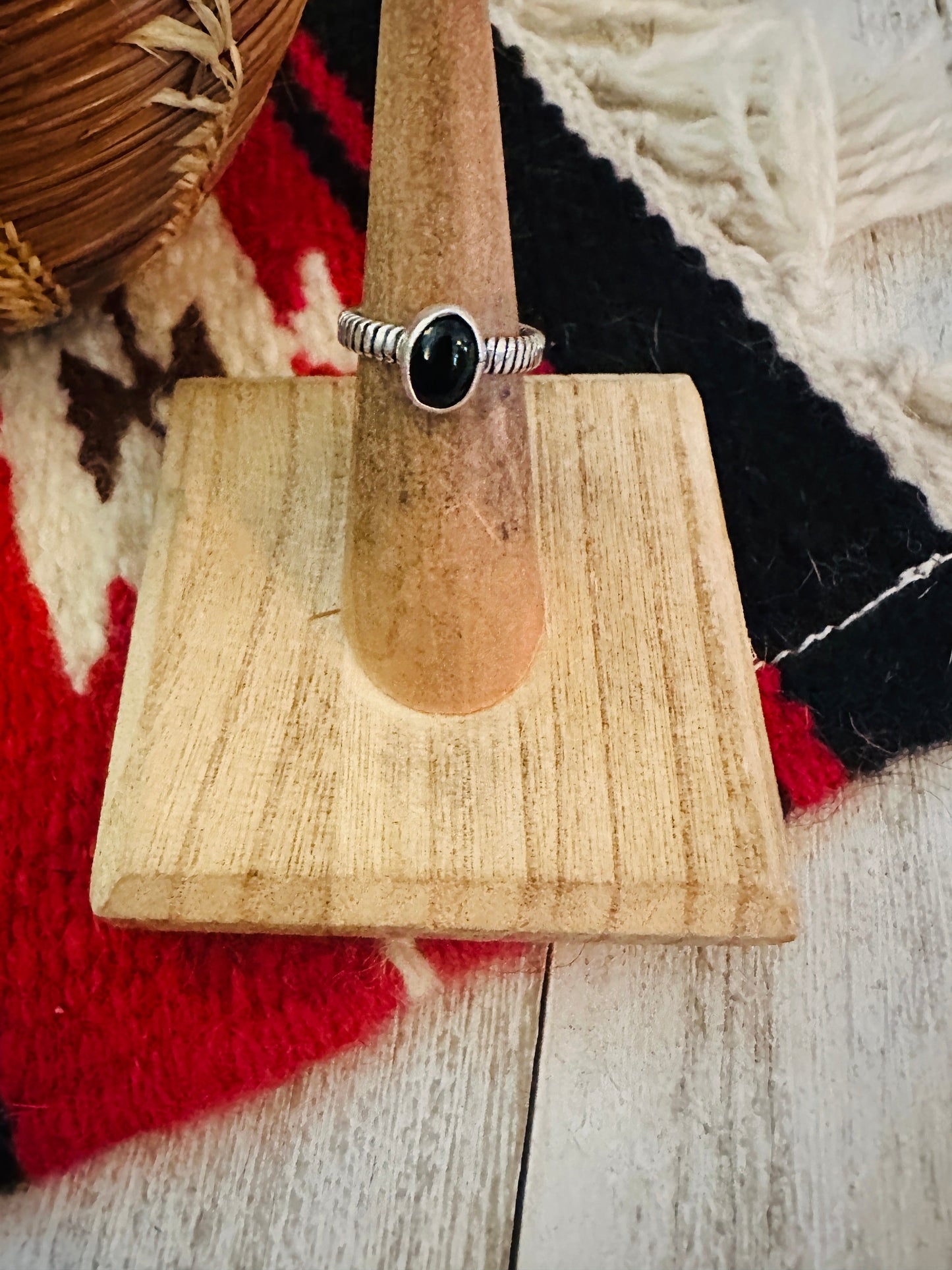Handcrafted Sterling Silver & Black Onyx Ring