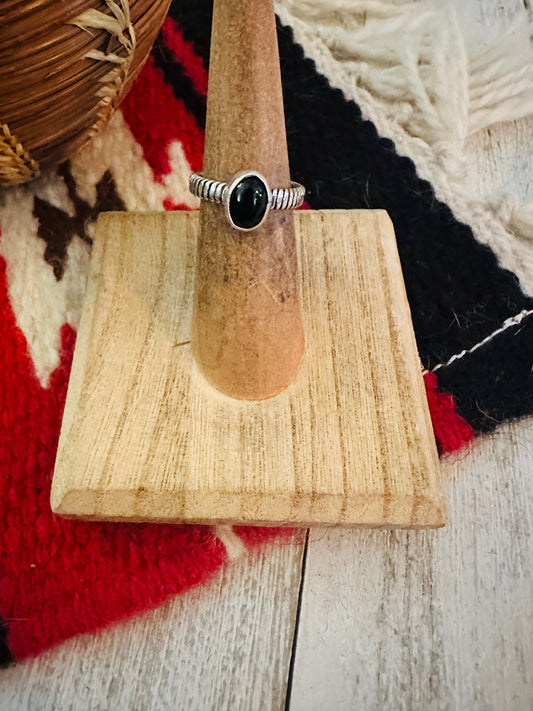 Handcrafted Sterling Silver & Black Onyx Ring