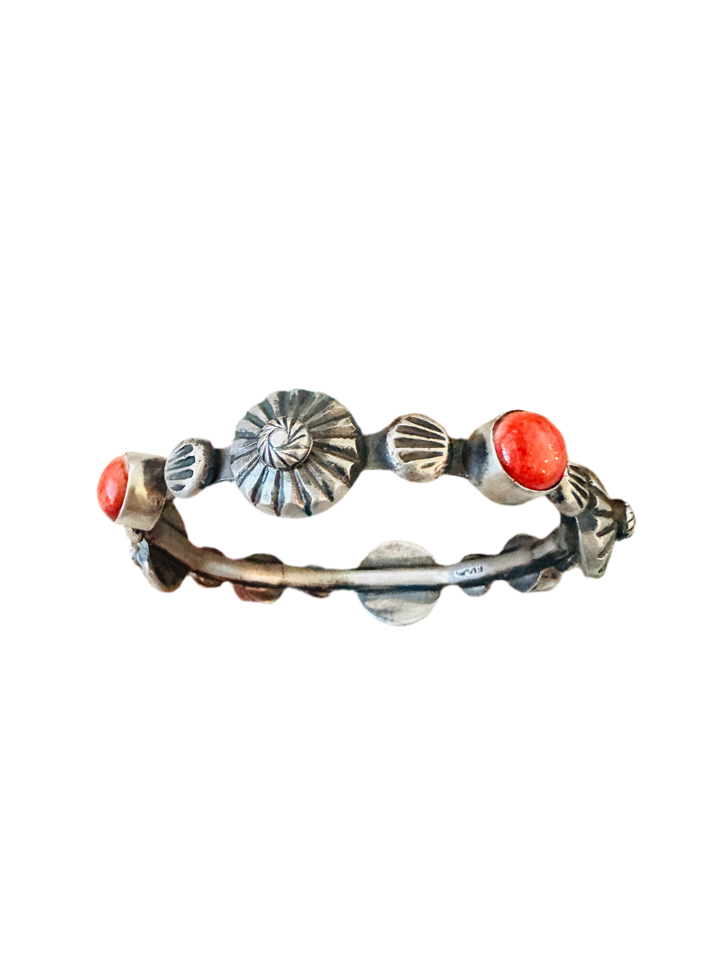 Chimney Butte Handcrafted Sterling Silver & Spiny Bangle