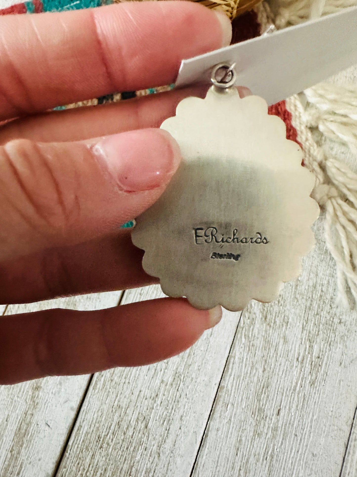 Handcrafted Sterling Silver & Red Spiny Cluster Dangle Earrings