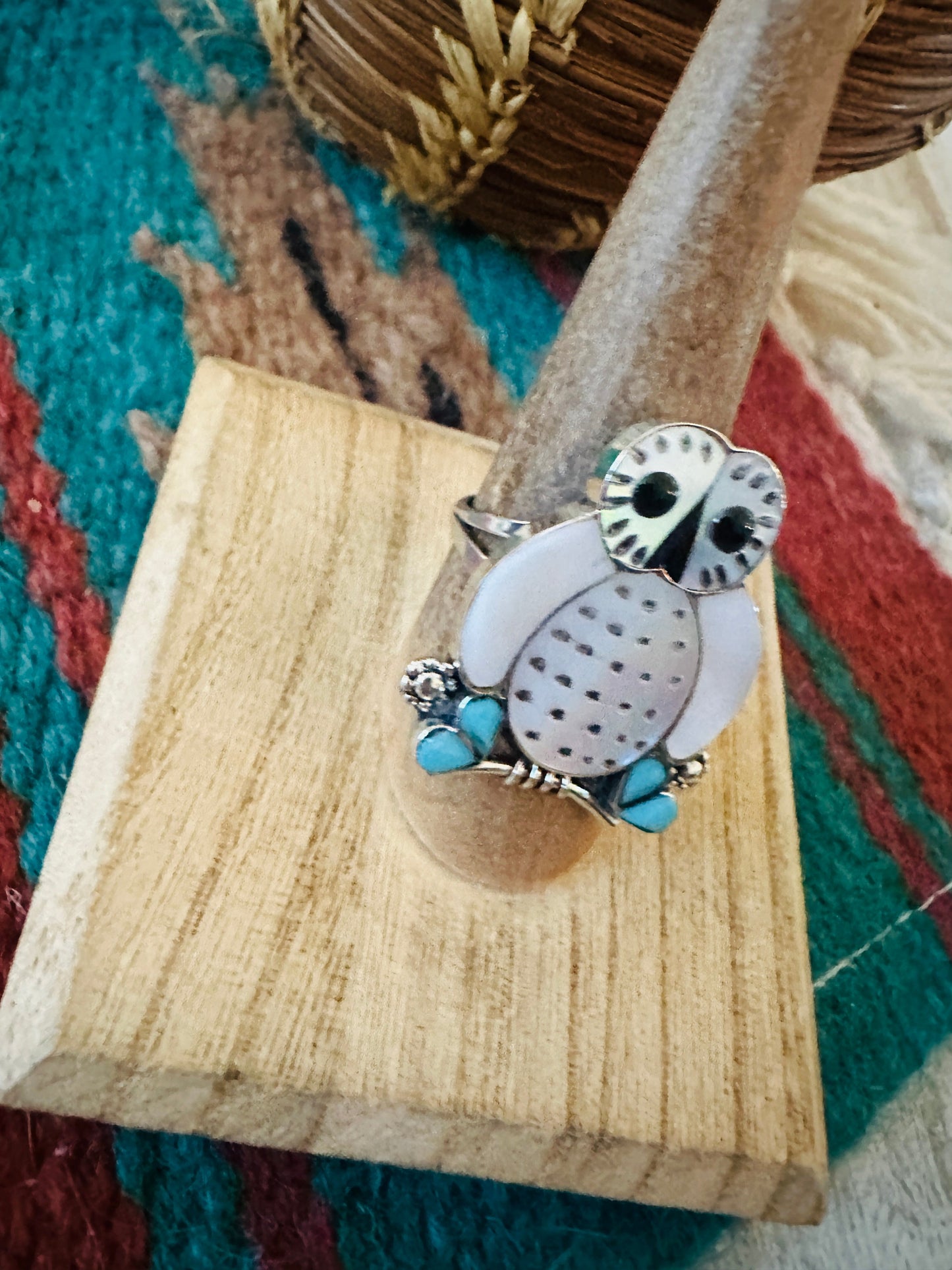 Handcrafted Sterling Silver & Multi Stone Inlay Own Ring