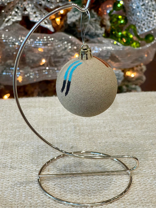 Handcrafted Ceramic Sand Painted Ornament