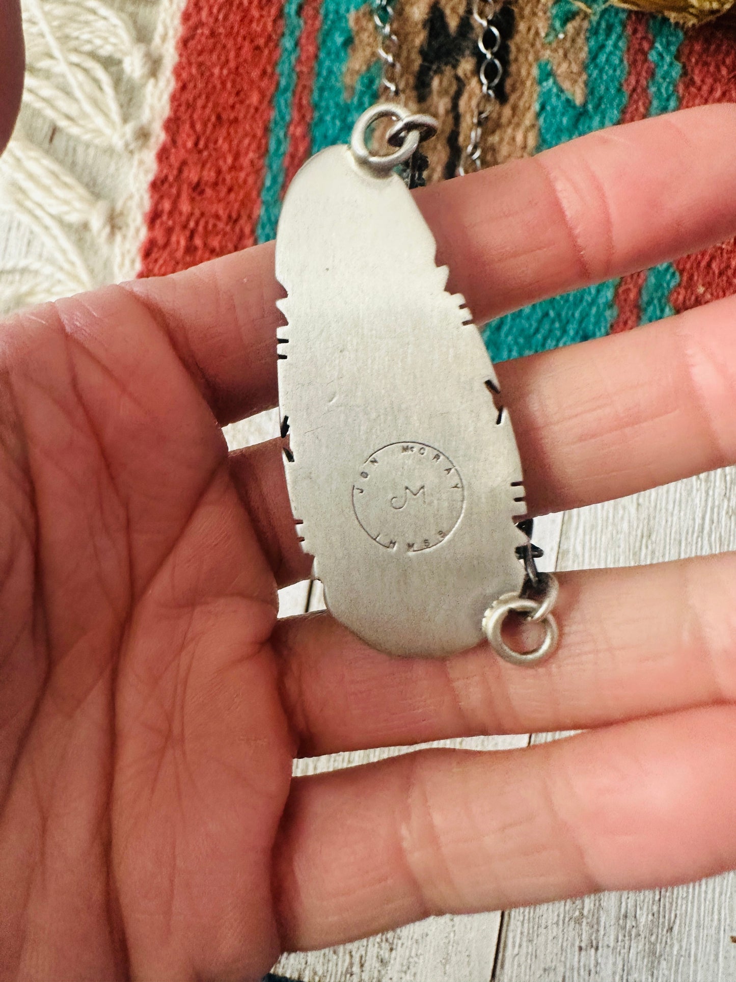Handcrafted Sterling Silver & Turquoise Necklace