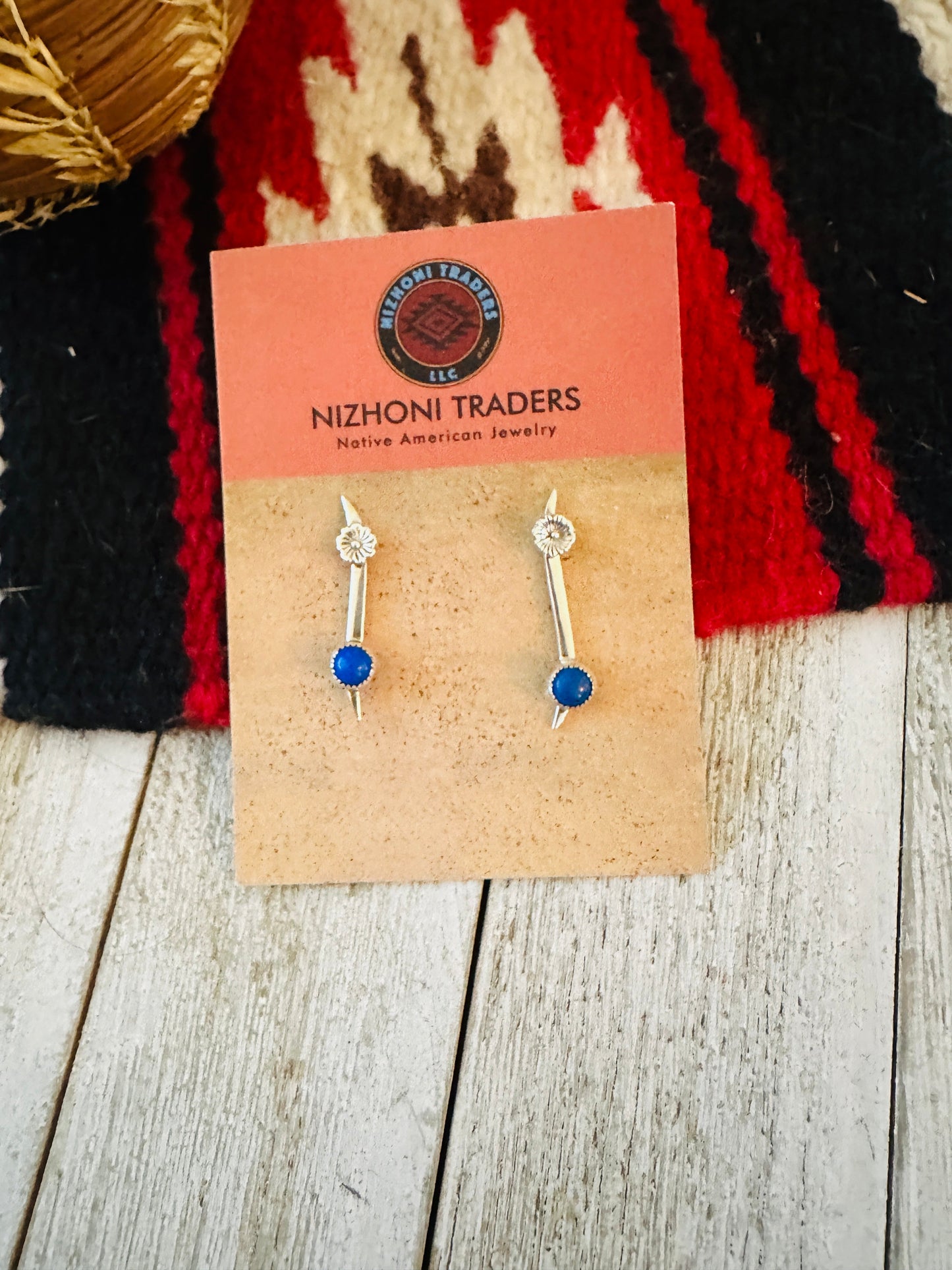 Handcrafted Lapis and Sterling Silver Dangle Earrings