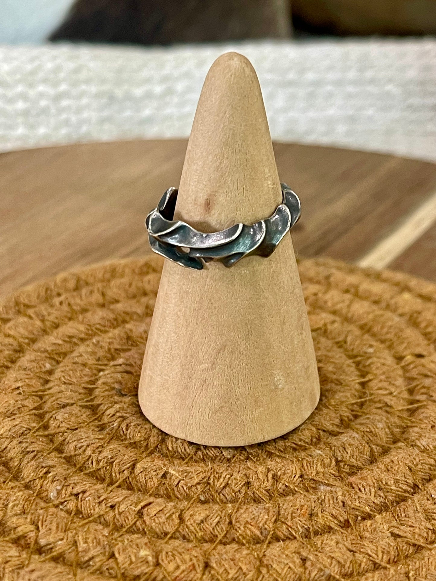 Handcrafted Sterling Silver Size 8 Ring