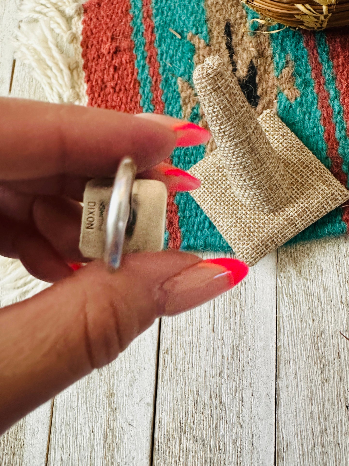 Handcrafted Sterling Silver & Rose Dahlia Adjustable Ring