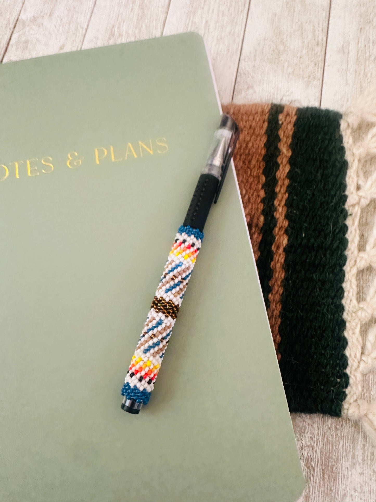 Handcrafted  Muticolor Beaded Pen