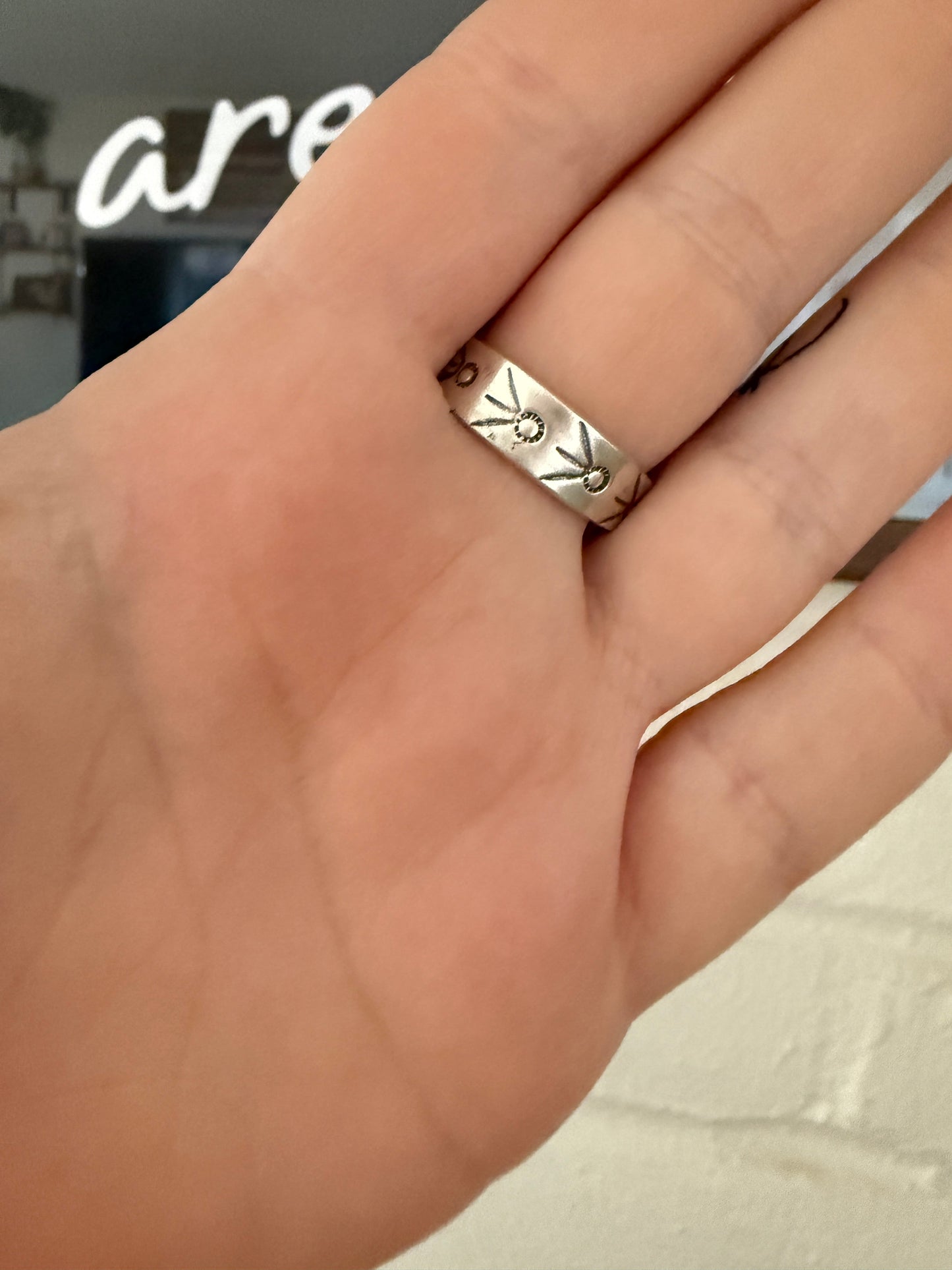 Handmade Palomino, Sonoran Turquoise & Sterling Silver Adjustable Ring