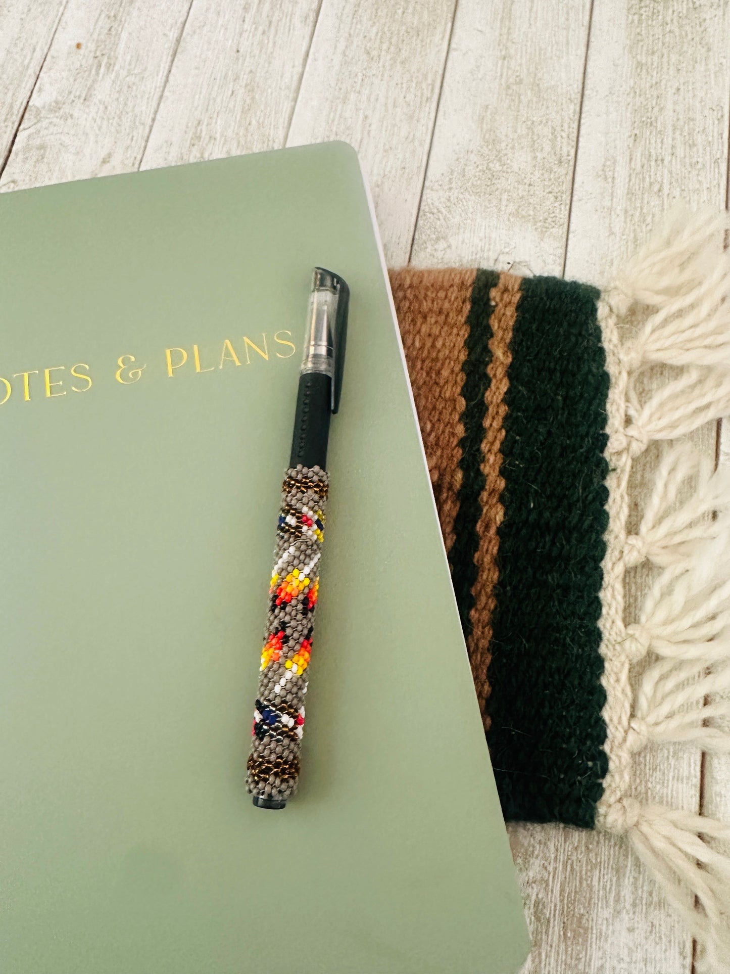 Handcrafted  Muticolor Beaded Pen