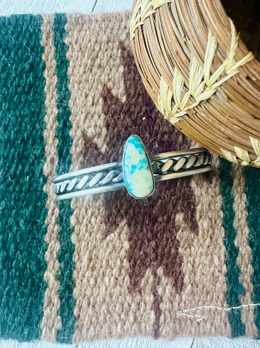 Handcrafted Sterling Silver & Turquoise Cuff Bracelet