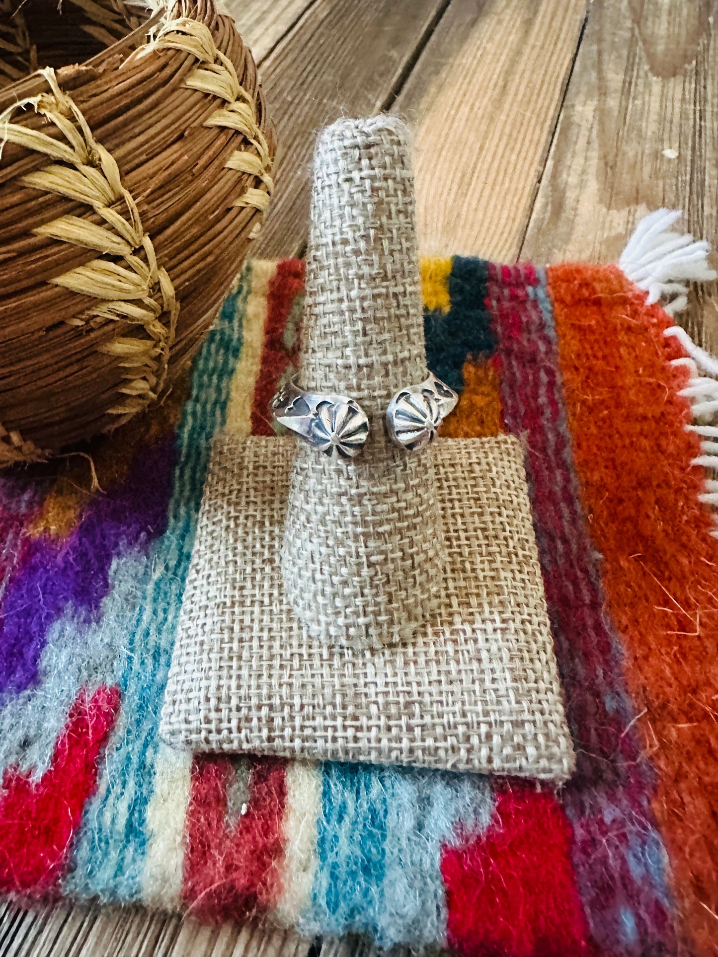 Handcrafted Sterling Silver Band Ring Size 7.75 by Sunshine Reeves