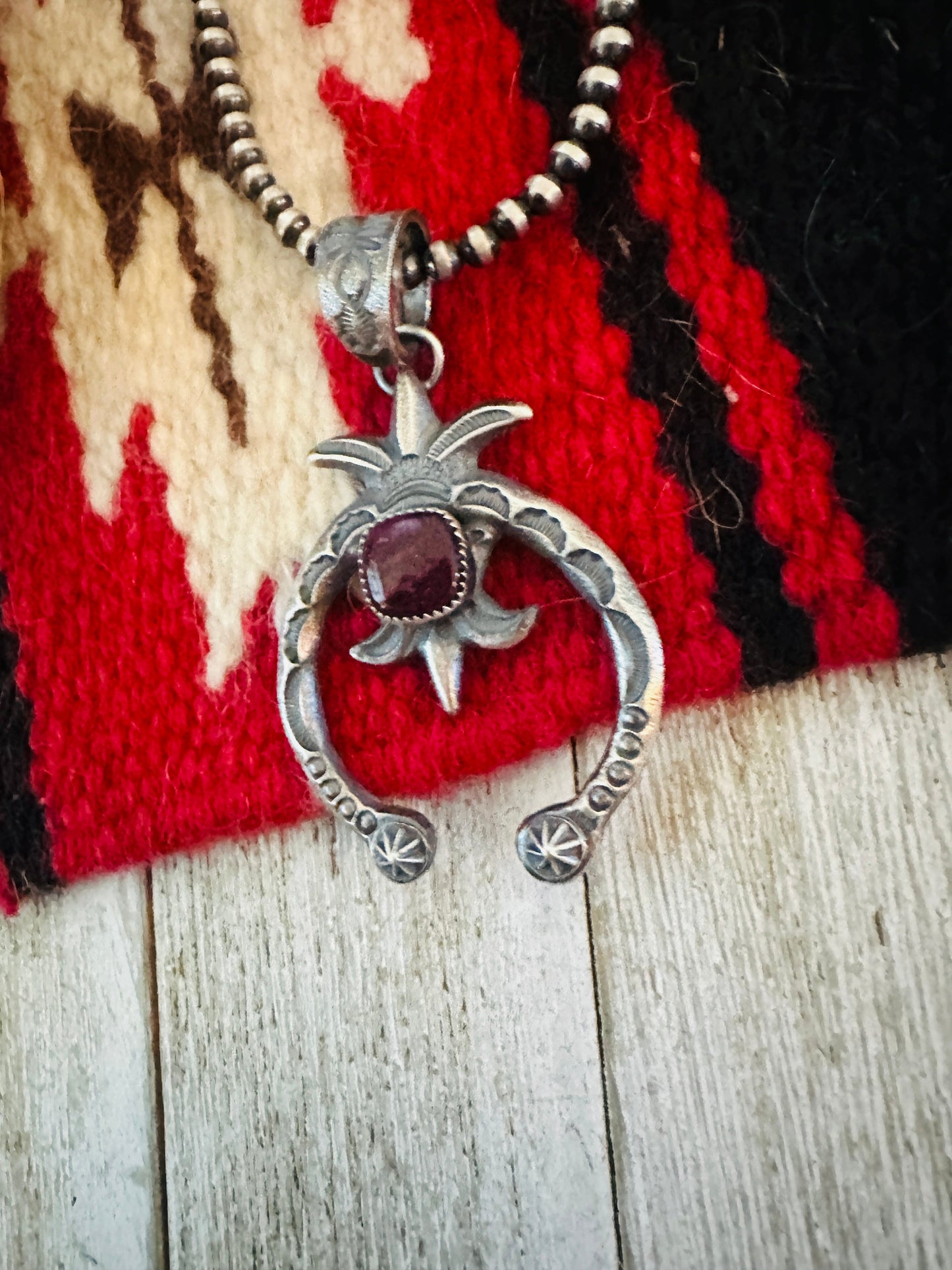 Handcrafted Sterling Silver & Purple Spiny Naja Pendant by Kevin Billah
