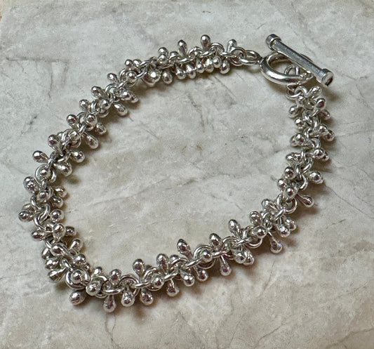 Confetti Linked Sterling Silver Bracelet