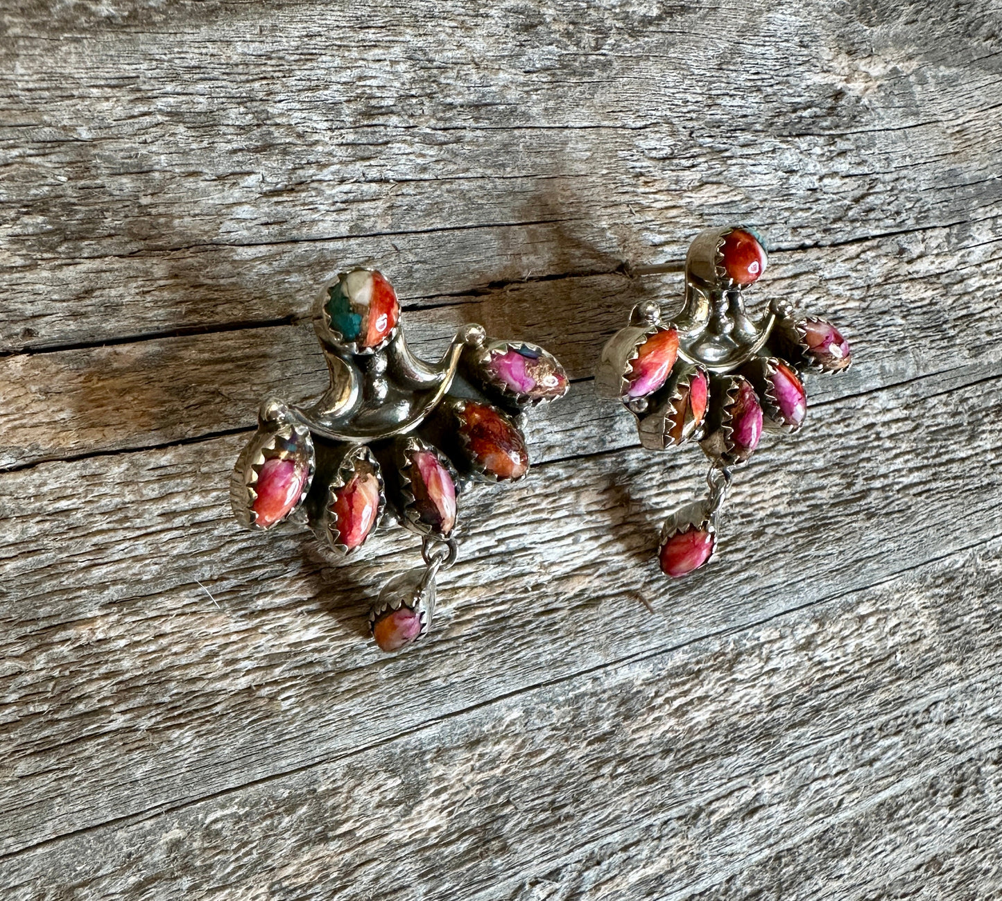 Handmade Pink Dream Sterling Silver Dangle Earrings
