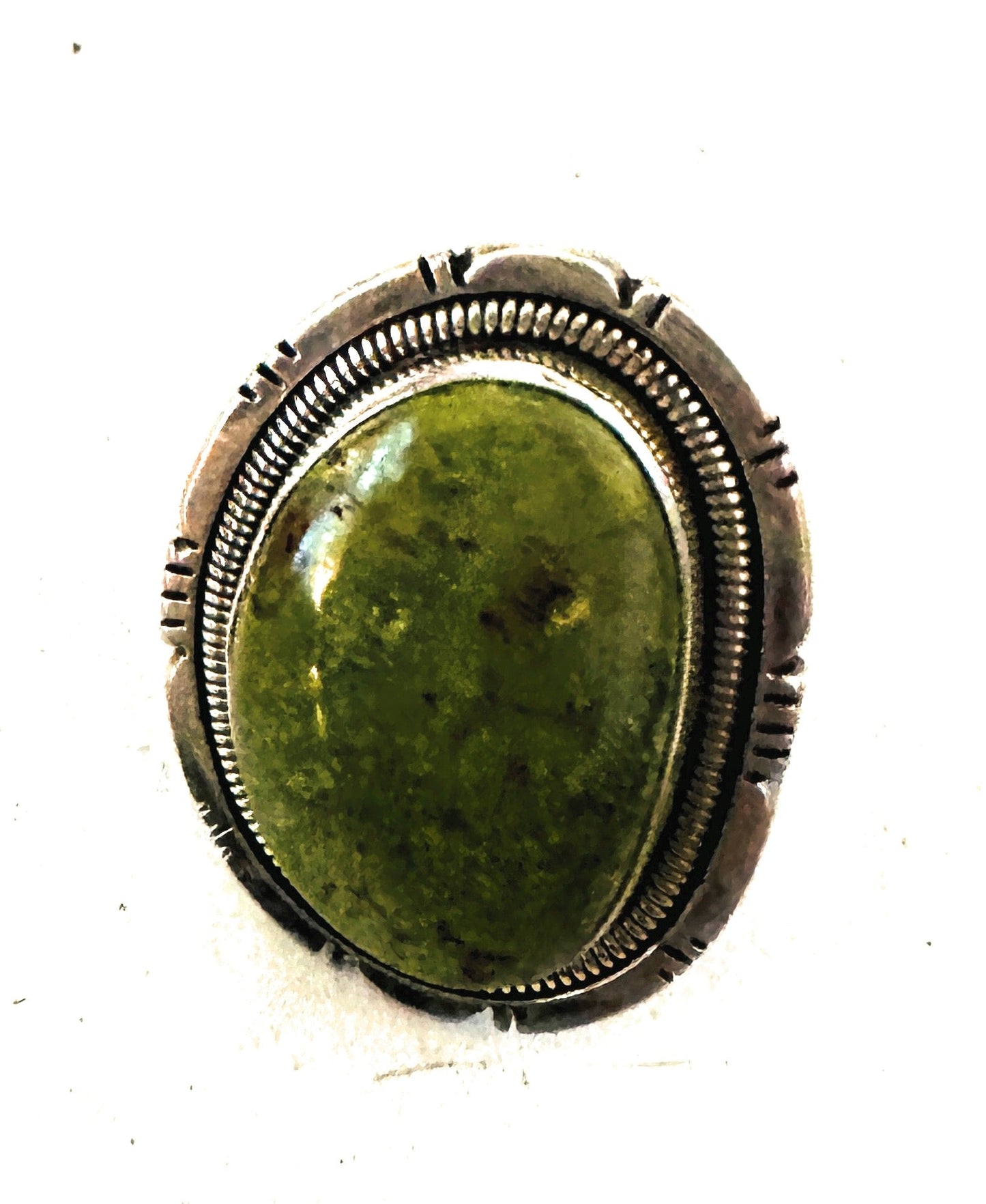Handcrafted Royston Turquoise & Sterling Silver Ring Size 6.25 by Wydell Billie