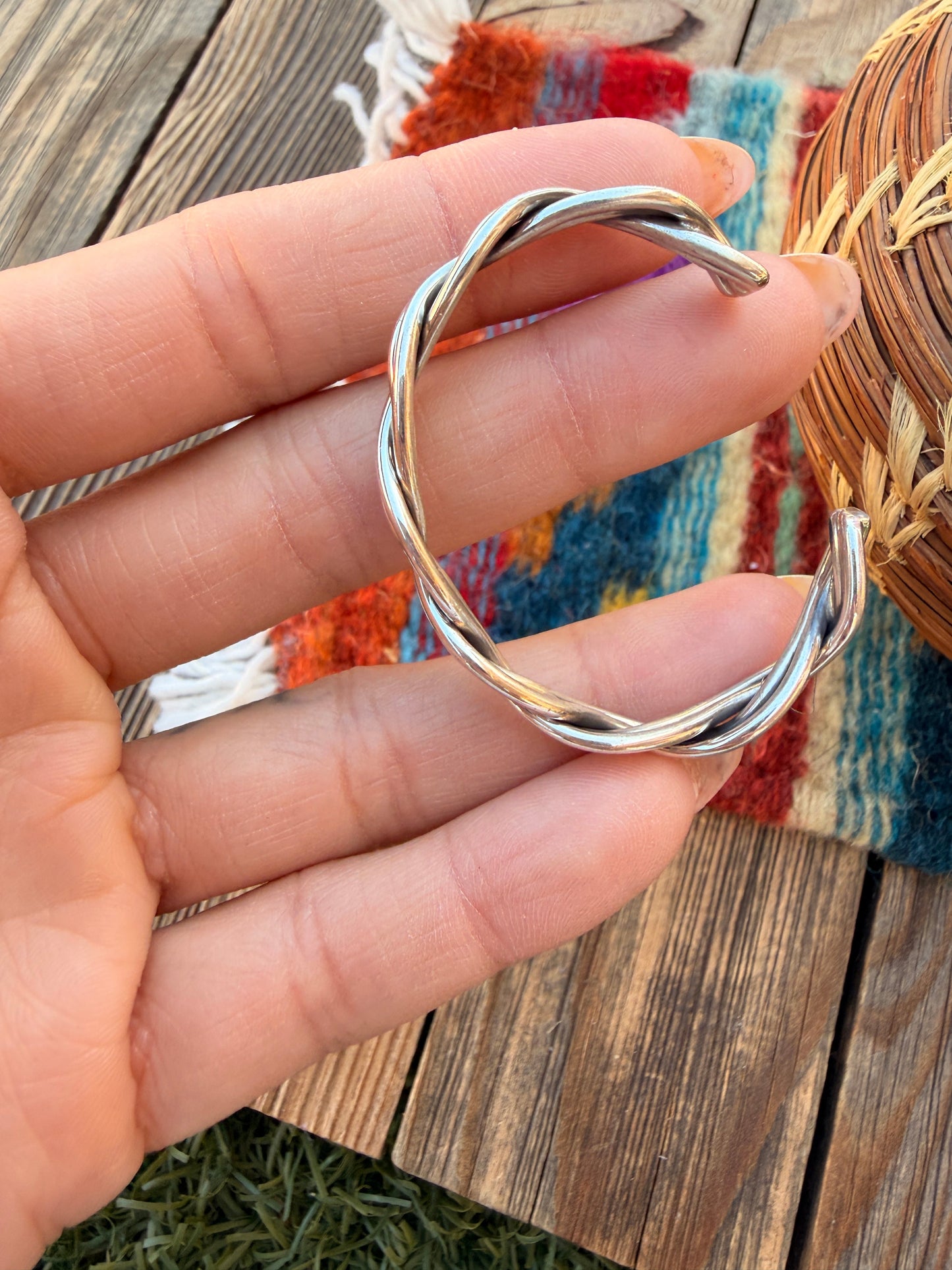Handcrafted Sterling Silver Baby Cuff Bracelet