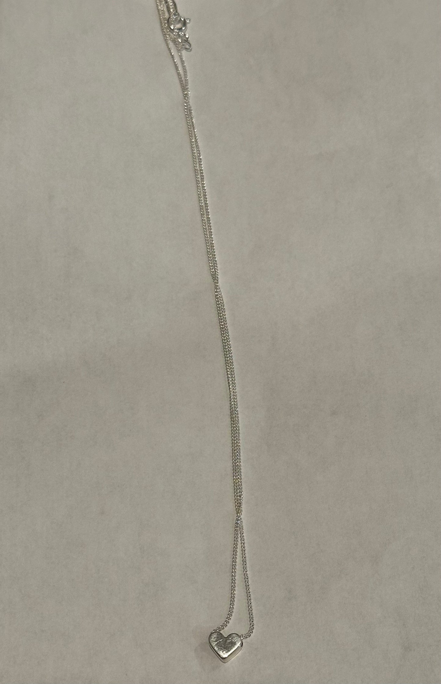 Tiny Heart Sterling Silver Necklace