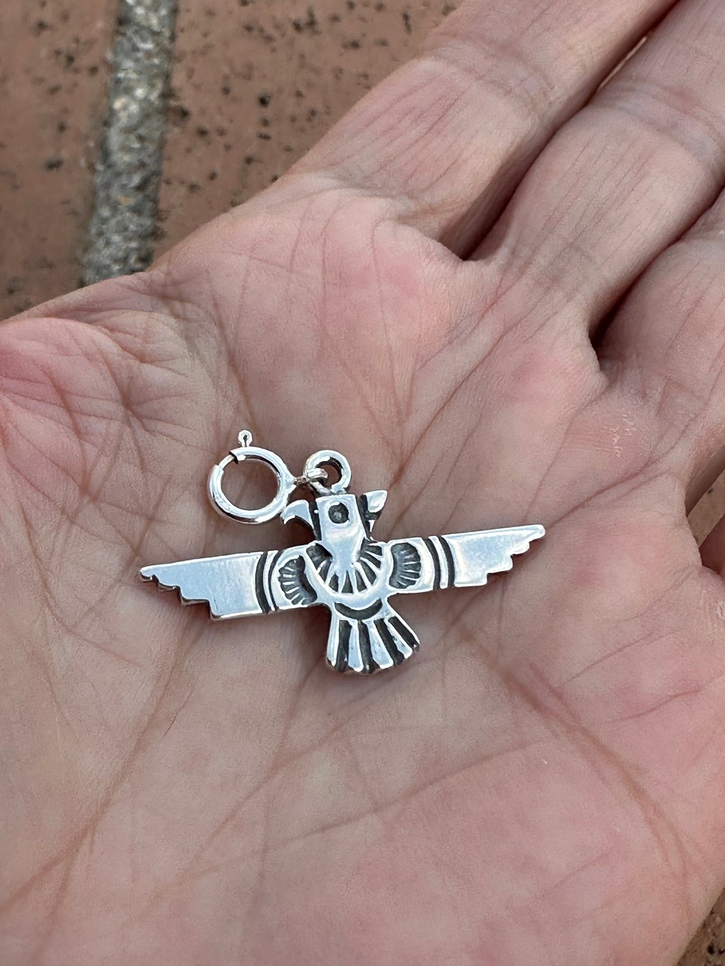 Handcrafted Sterling Silver Kachina  Charm