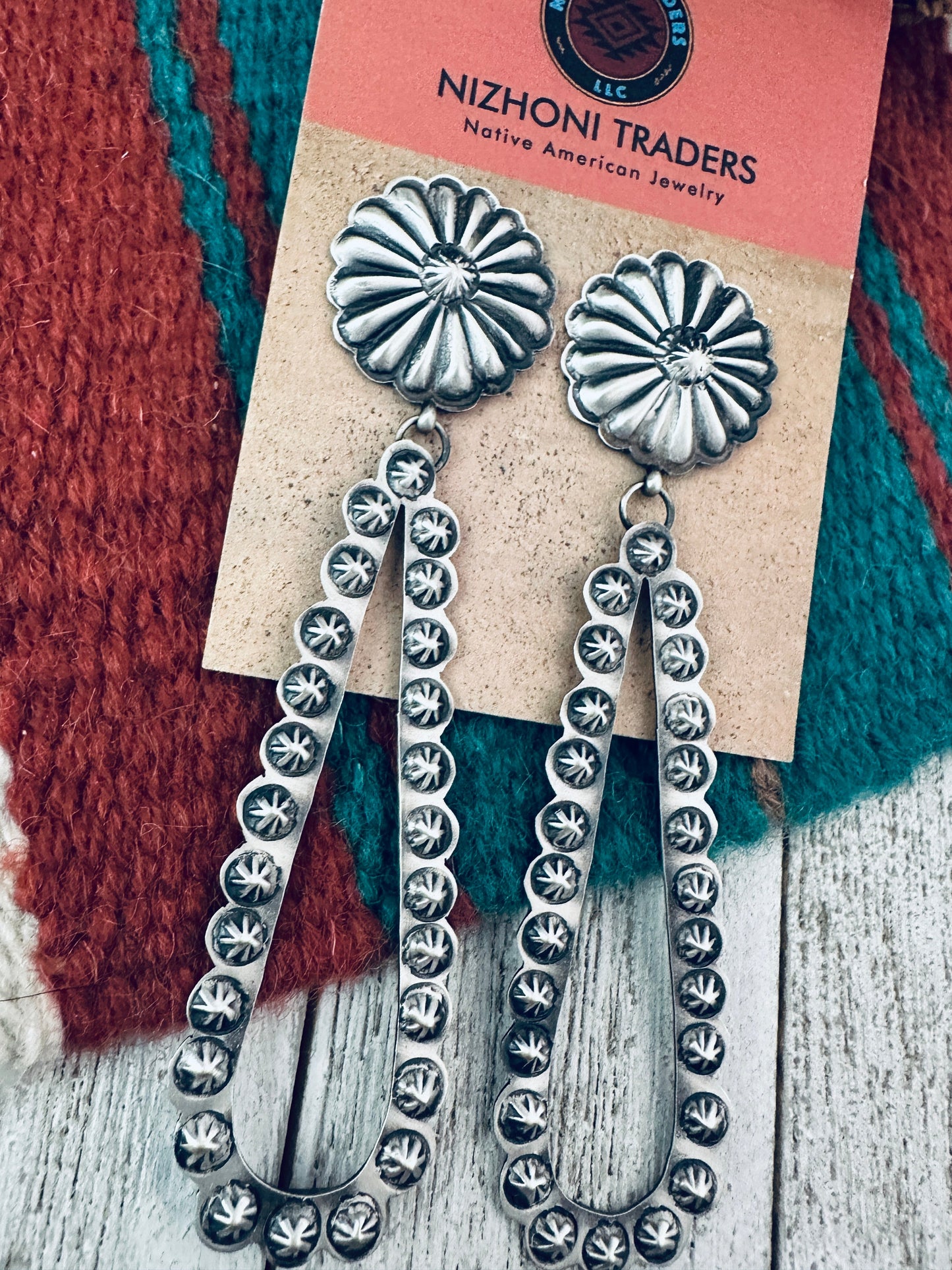 Handcrafted Sterling Silver Dangle Earrings By Eugene Charley